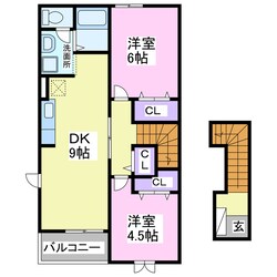 アヴニールⅥの物件間取画像